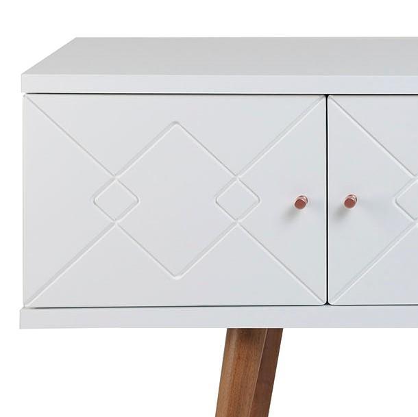 Manhattan Comfort Trinity 59.84" Mid- Century Modern Sideboard with Solid Wood Legs