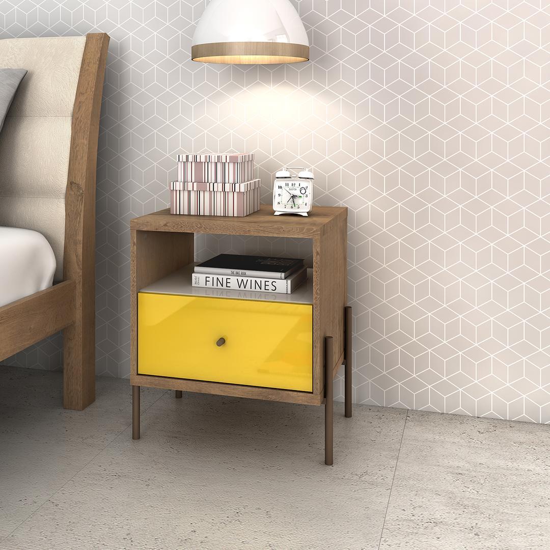 Manhattan Comfort Joy 1-Full Extension Drawer Nightstand