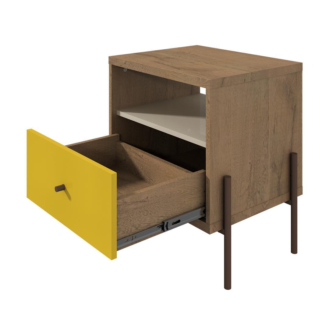 Manhattan Comfort Joy 1-Full Extension Drawer Nightstand