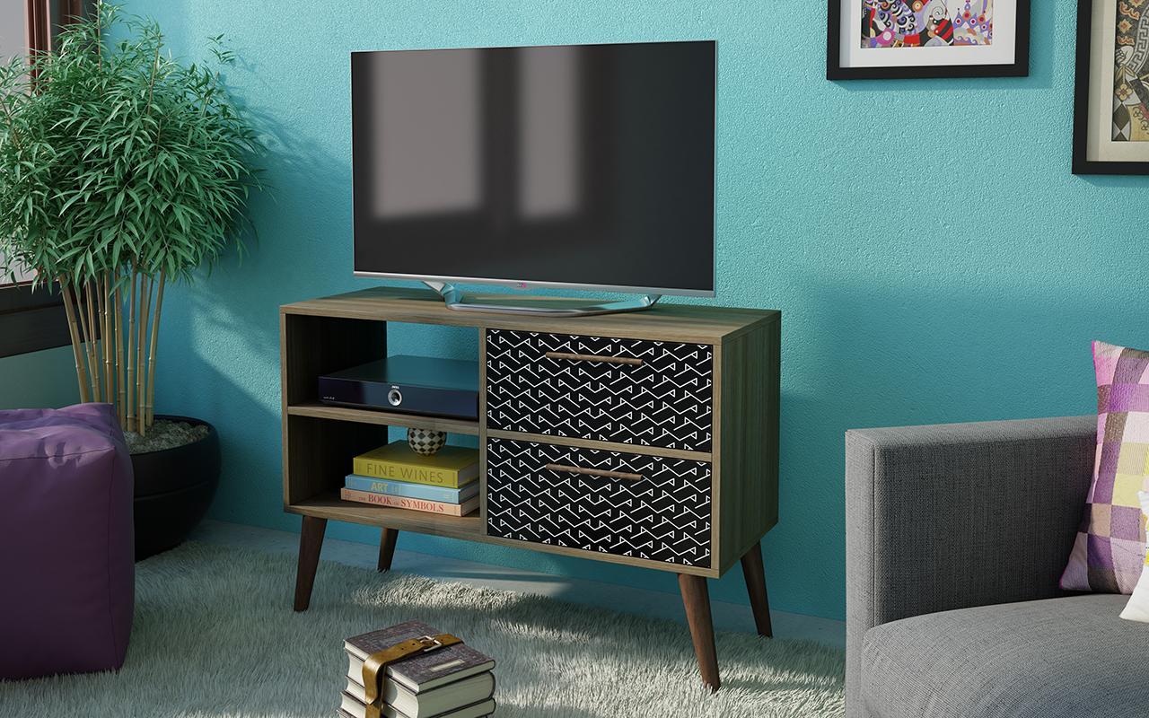 Manhattan Comfort Dalarna 2.0- 35.43" TV Stand with 2-Drawers