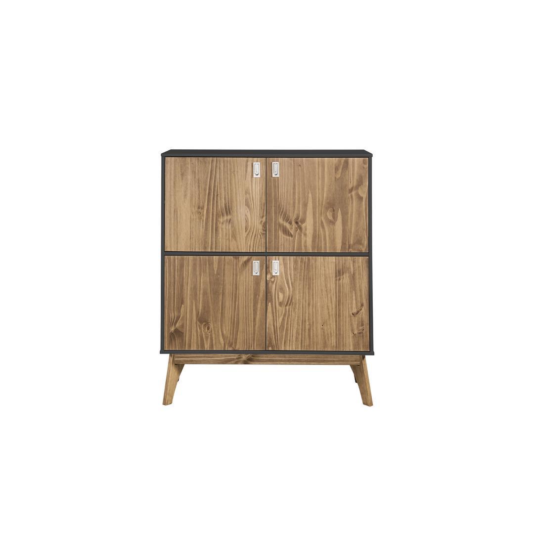 Manhattan Comfort Rustic Mid-Century Modern Jackie 49.4" High Dresser Cabinet