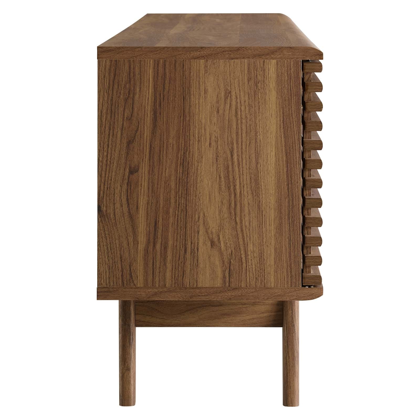 Modway Render 71" Media Console TV Stand in Walnut | TV Stands | Modishstore-4