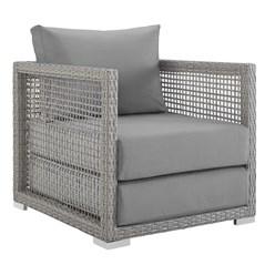 Modway Aura 3 Piece Outdoor Patio Wicker Rattan Set