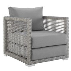 Aura 3 Piece Outdoor Patio Wicker Rattan Set by Modway | Outdoor Sofas, Loveseats & Sectionals | 