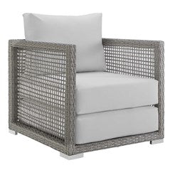 Aura 3 Piece Outdoor Patio Wicker Rattan Set by Modway | Outdoor Sofas, Loveseats & Sectionals | 
