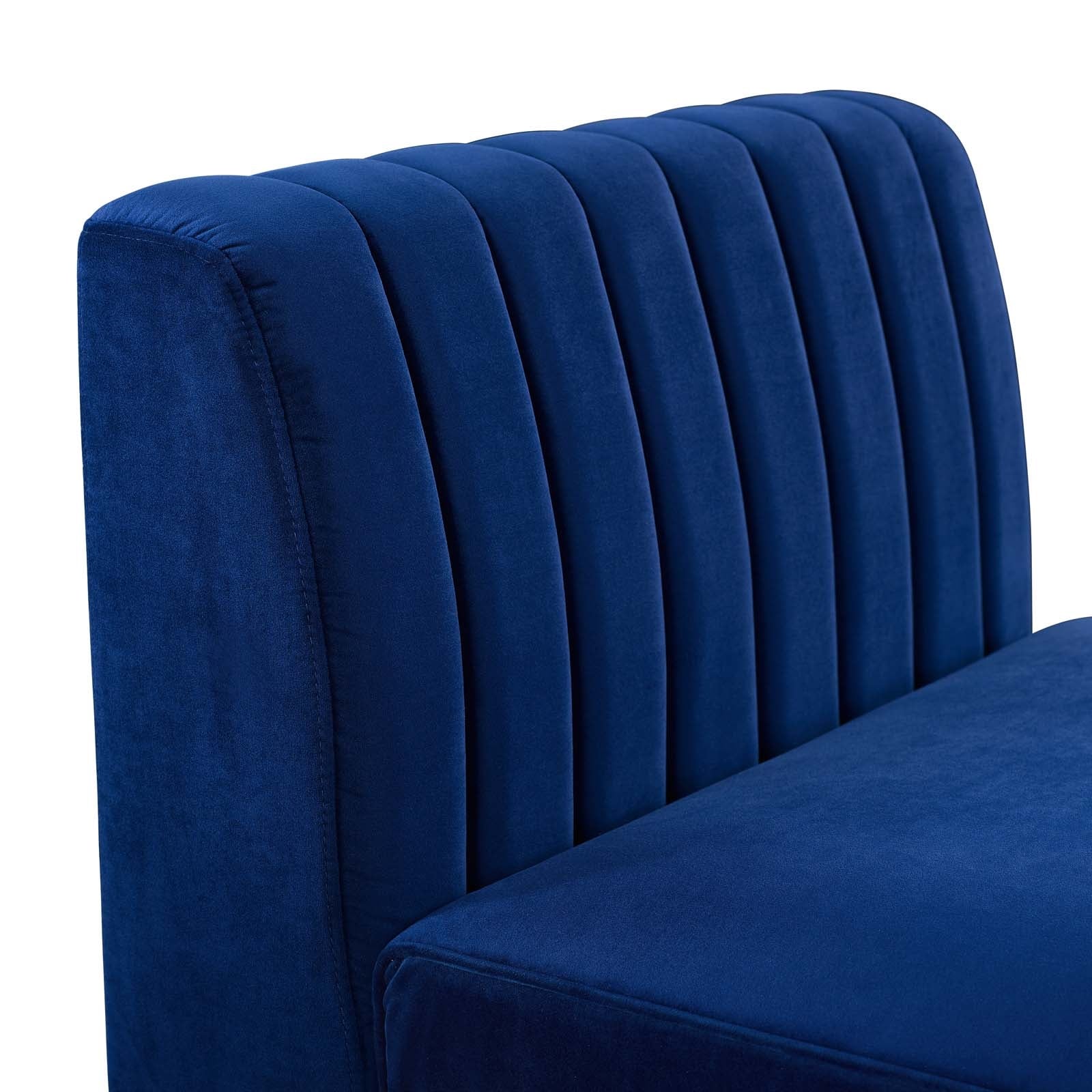 Modway Triumph Channel Tufted Performance Velvet Armless Chair | Accent Chairs | Modishstore-11