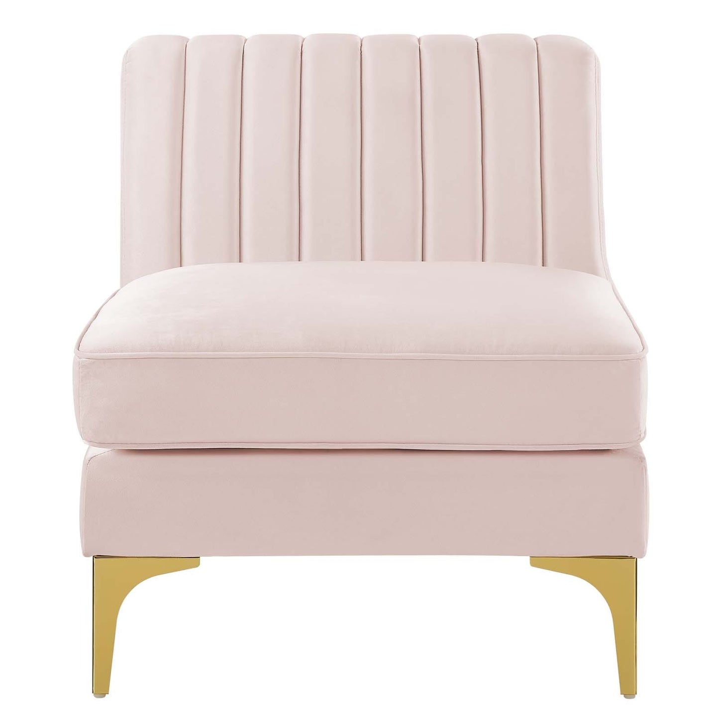Modway Triumph Channel Tufted Performance Velvet Armless Chair | Accent Chairs | Modishstore-16