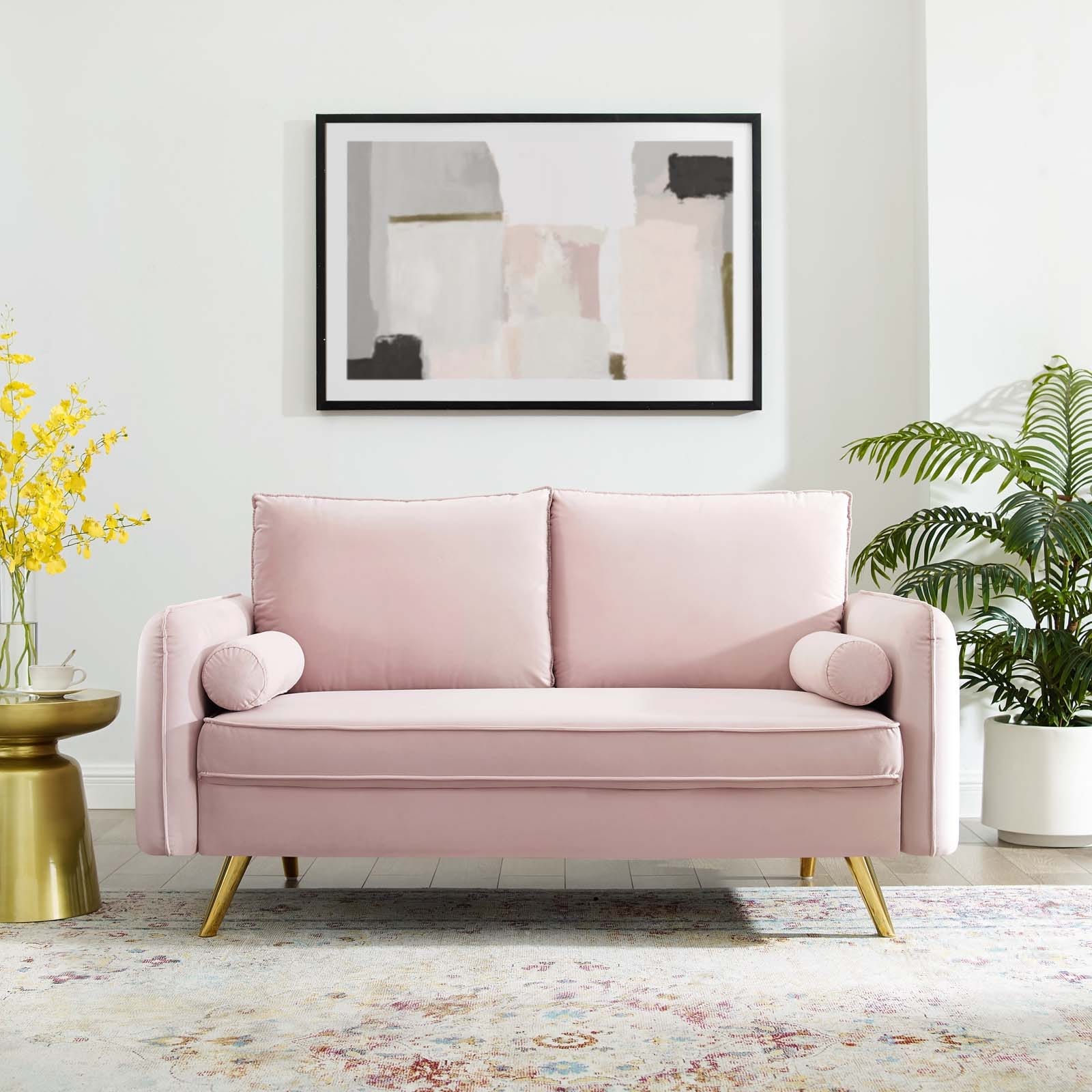 Modway Revive Performance Velvet Loveseat | Loveseats | Modishstore-33
