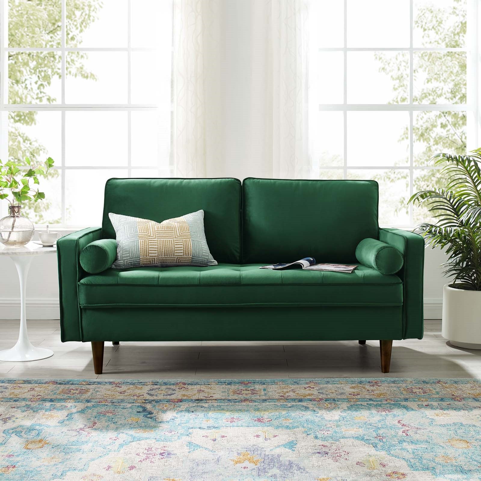 Modway Valour Performance Velvet Loveseat | Sofas | Modishstore
