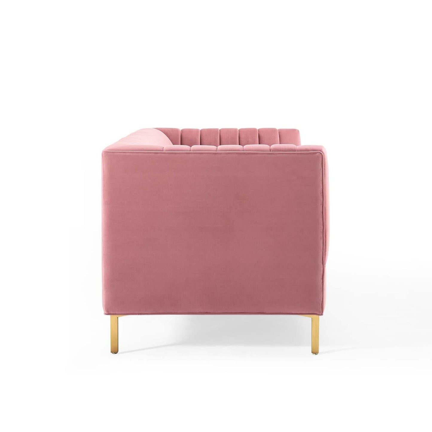 Modway Shift Channel Tufted Performance Velvet Sofa | Sofas | Modishstore-4
