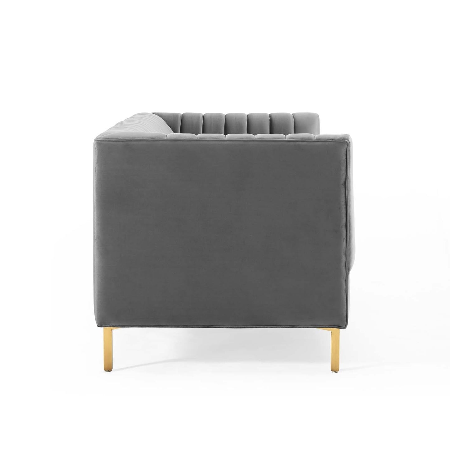 Modway Shift Channel Tufted Performance Velvet Sofa | Sofas | Modishstore-11