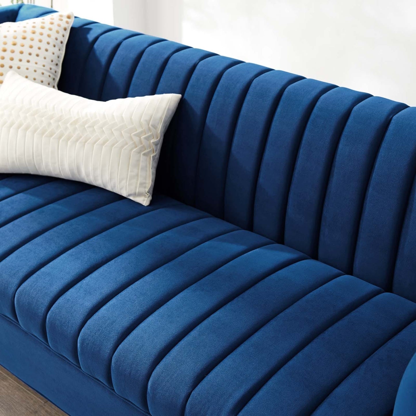 Modway Shift Channel Tufted Performance Velvet Sofa | Sofas | Modishstore-16