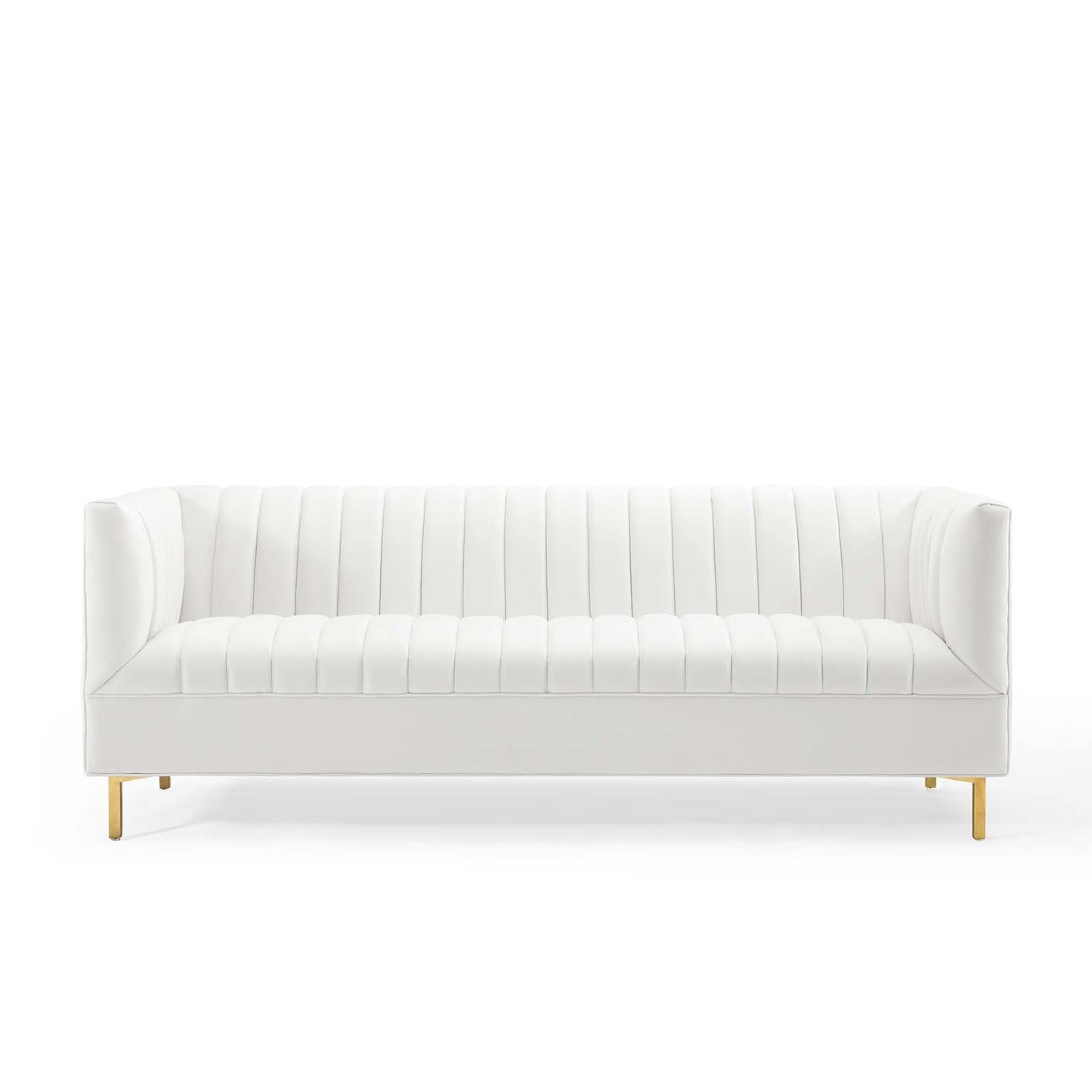 Modway Shift Channel Tufted Performance Velvet Sofa | Sofas | Modishstore-32