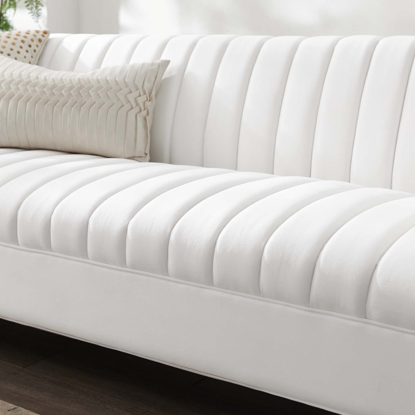 Modway Shift Channel Tufted Performance Velvet Sofa | Sofas | Modishstore-34