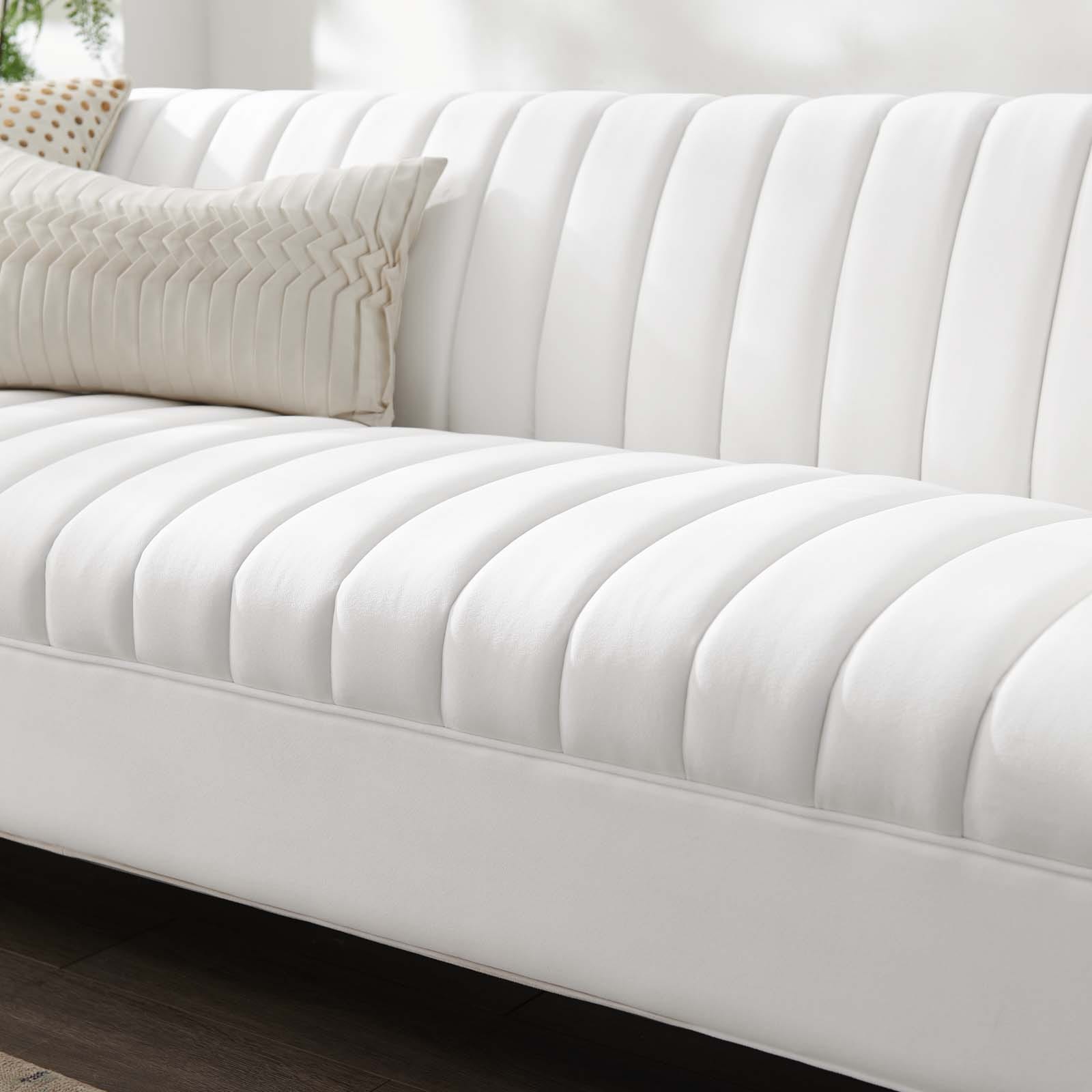 Modway Shift Channel Tufted Performance Velvet Sofa | Sofas | Modishstore-34