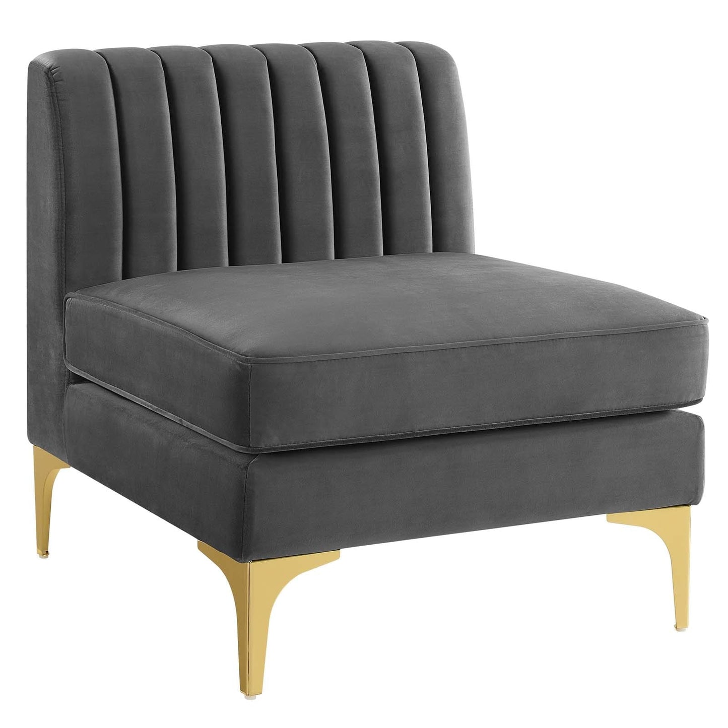 Modway Triumph Channel Tufted Performance Velvet 6-Piece Sectional Sofa | Sofas | Modishstore-6