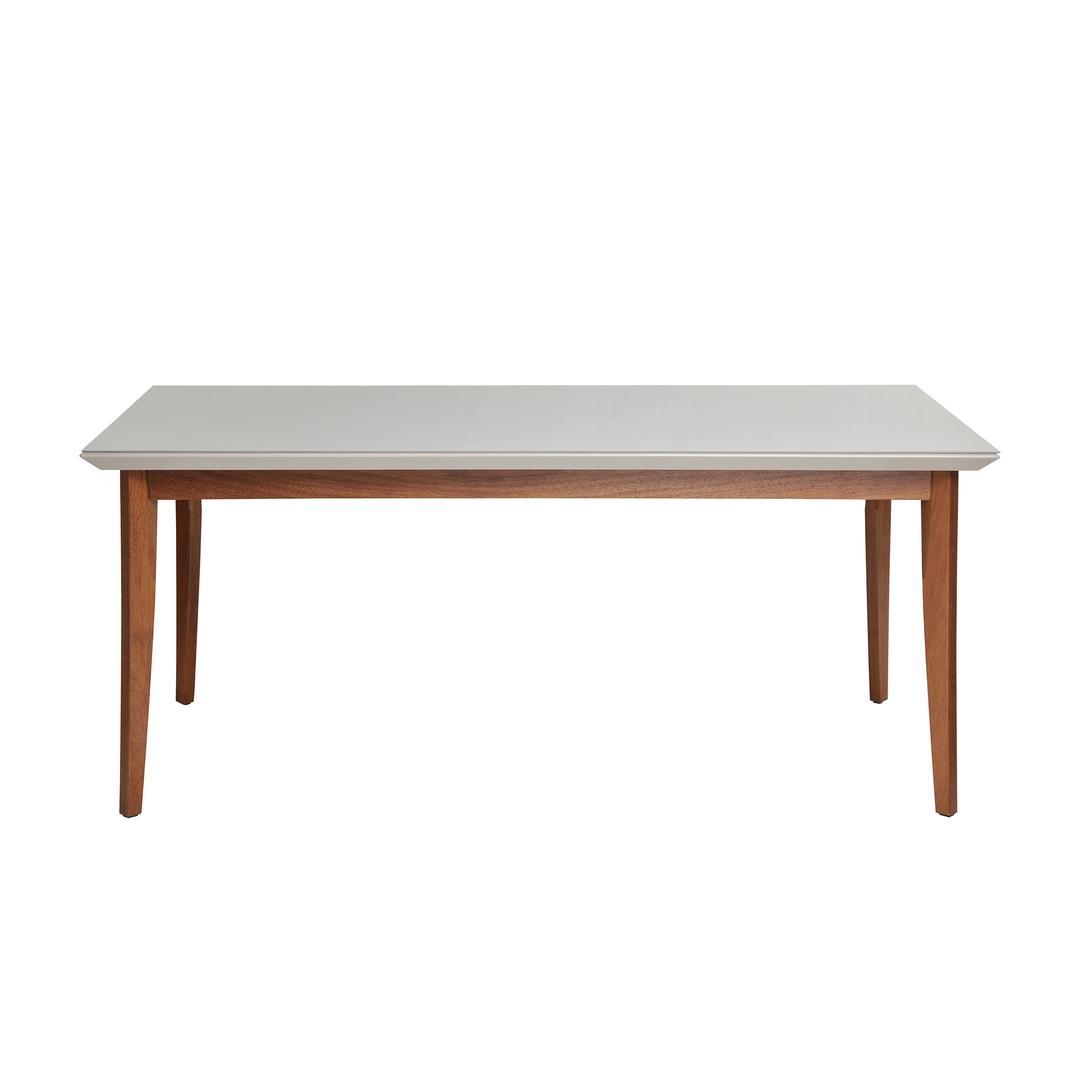Manhattan Comfort Lillian 62.99" Modern Glass Top Dining Table