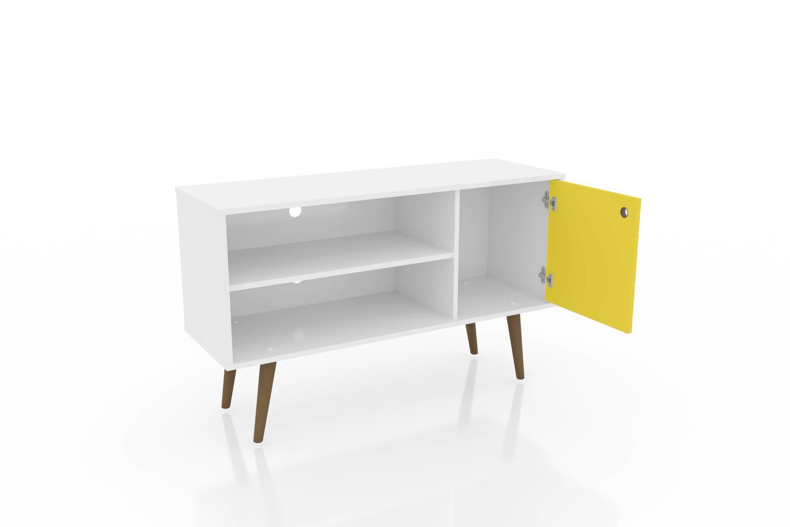 Manhattan Comfort Liberty 42.52" Mid Century - Modern TV Stand with 2 Shelves and 1 Door