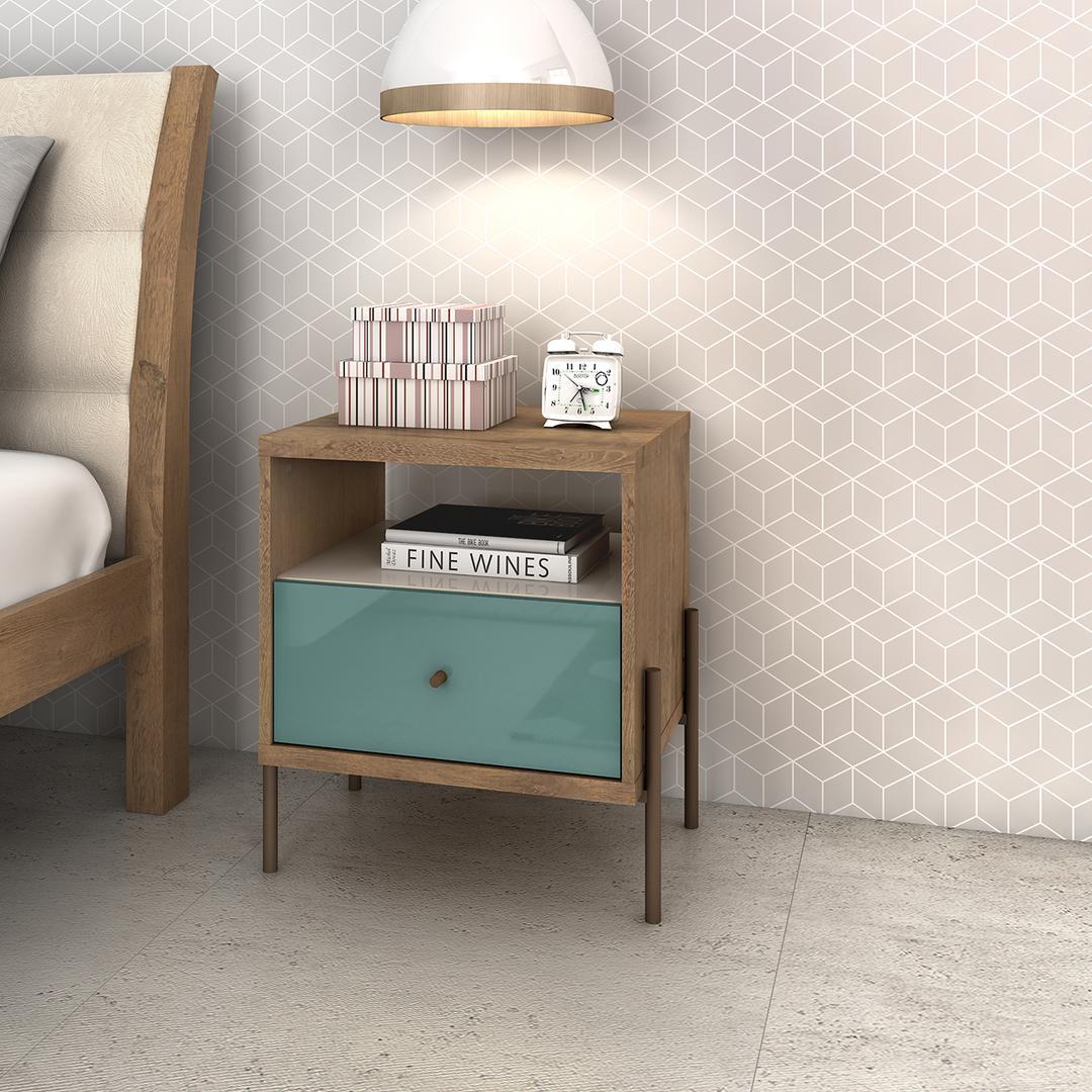 Manhattan Comfort Joy 1-Full Extension Drawer Nightstand