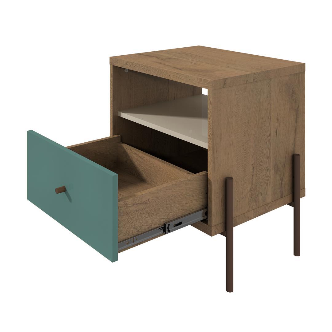 Manhattan Comfort Joy 1-Full Extension Drawer Nightstand