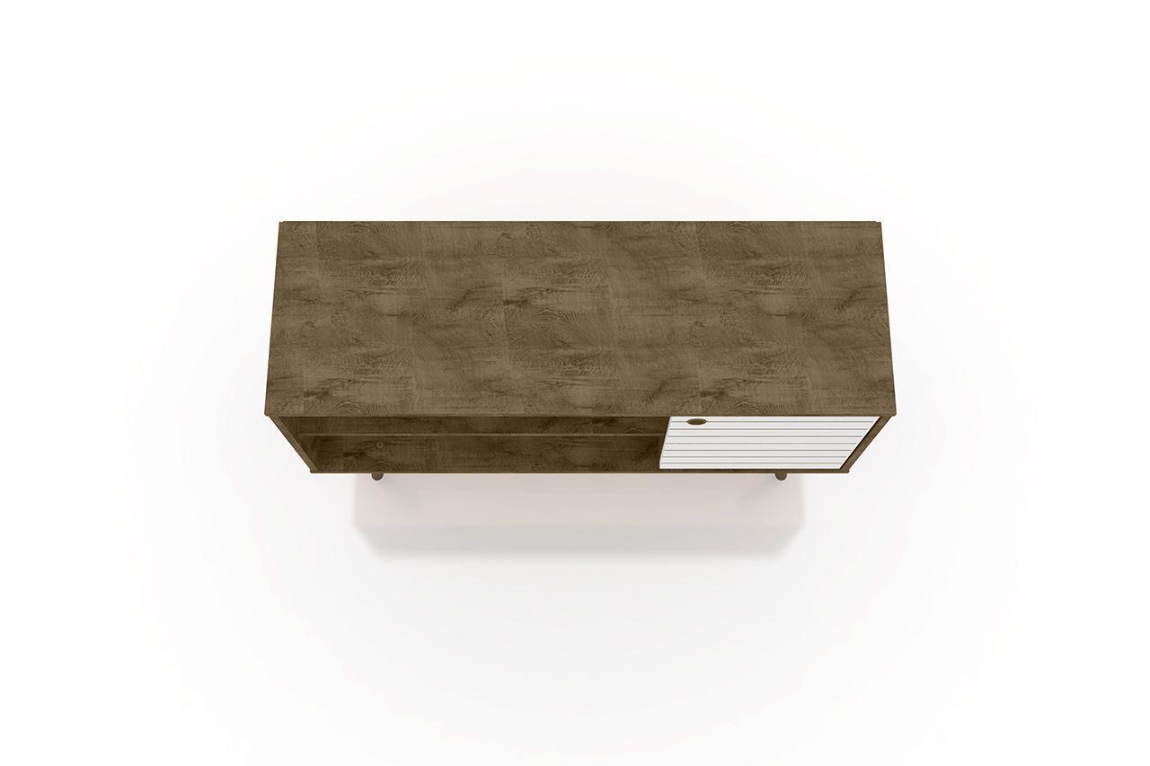 Manhattan Comfort Liberty 42.52" Mid Century - Modern TV Stand with 2 Shelves and 1 Door