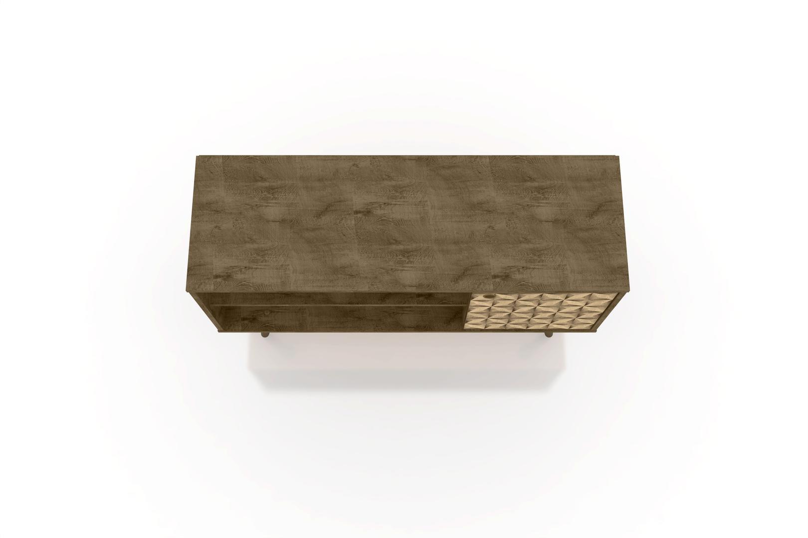 Manhattan Comfort Liberty 42.52" Mid Century - Modern TV Stand with 2 Shelves and 1 Door