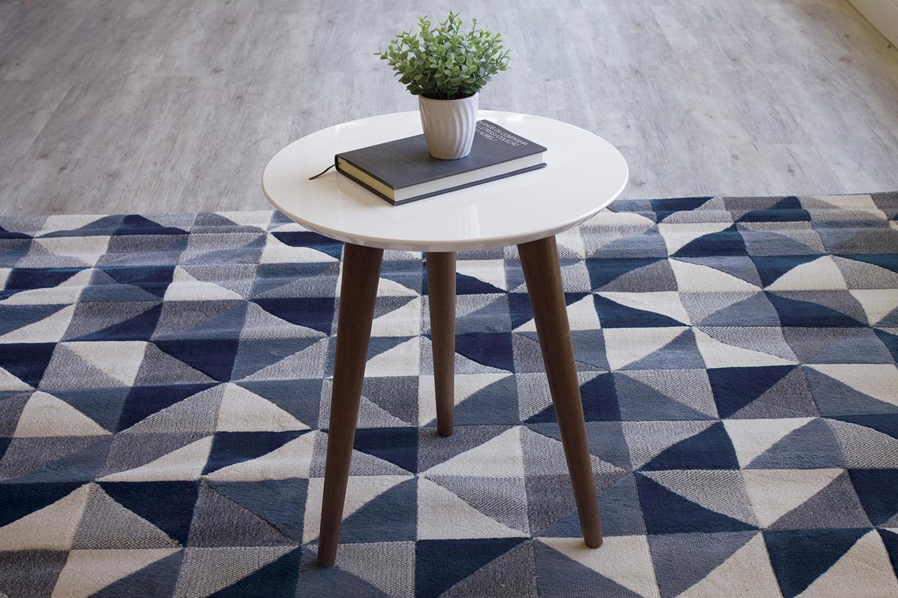 Manhattan Comfort Moore 17.32" Round End Table
