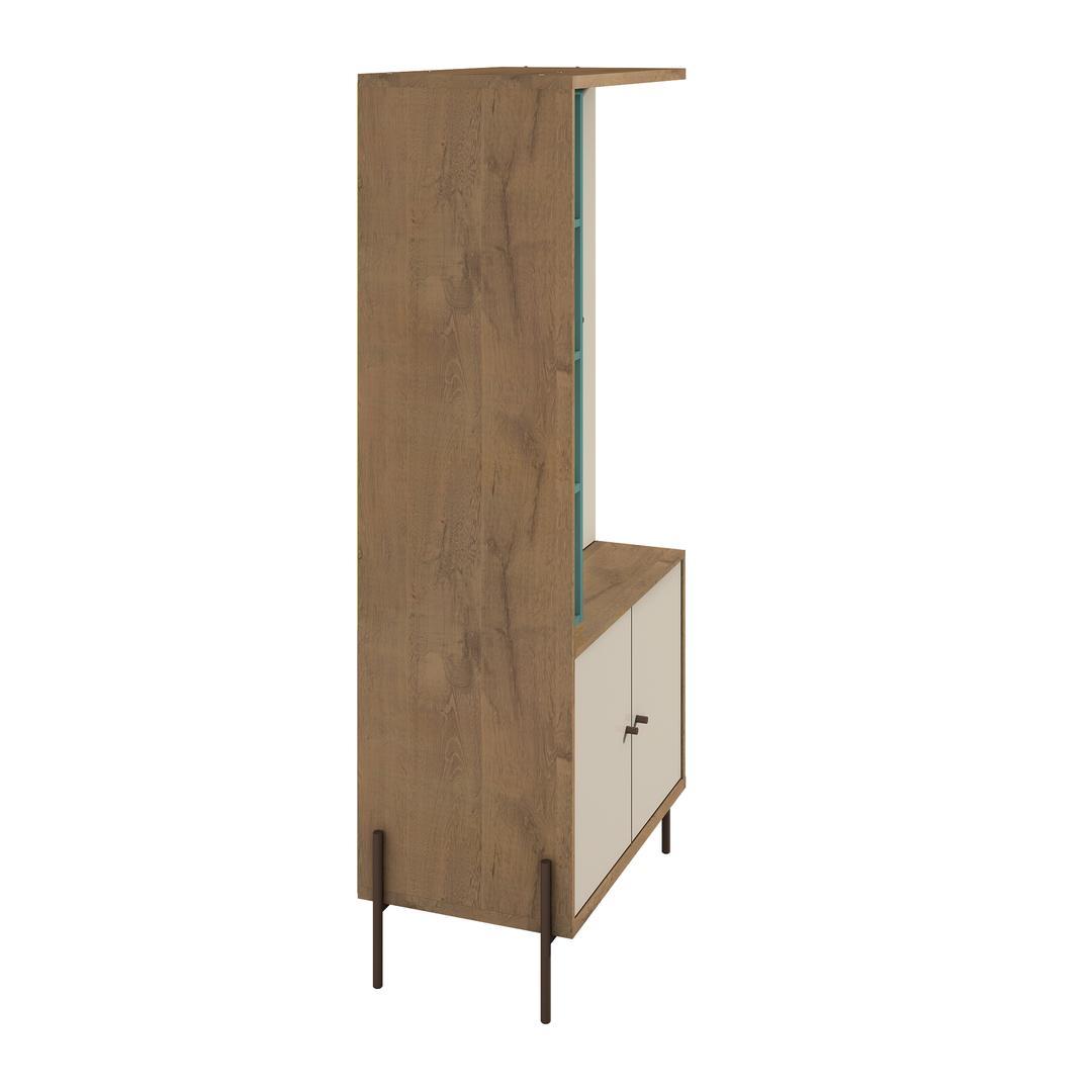 Manhattan Comfort Joy Vanity Jewelry Armoire with Mirror