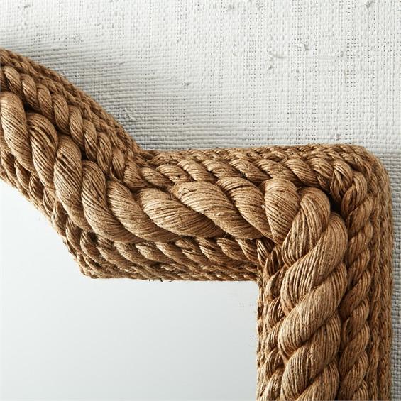 Tozai Home Rectangle Rope Mirror Jute