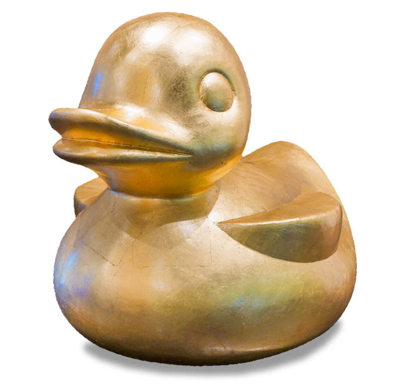Gold Leaf Design Group Fiberglass Duck