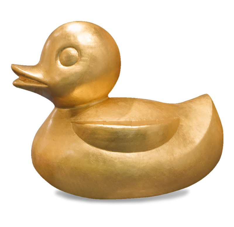 Gold Leaf Design Group Fiberglass Duck