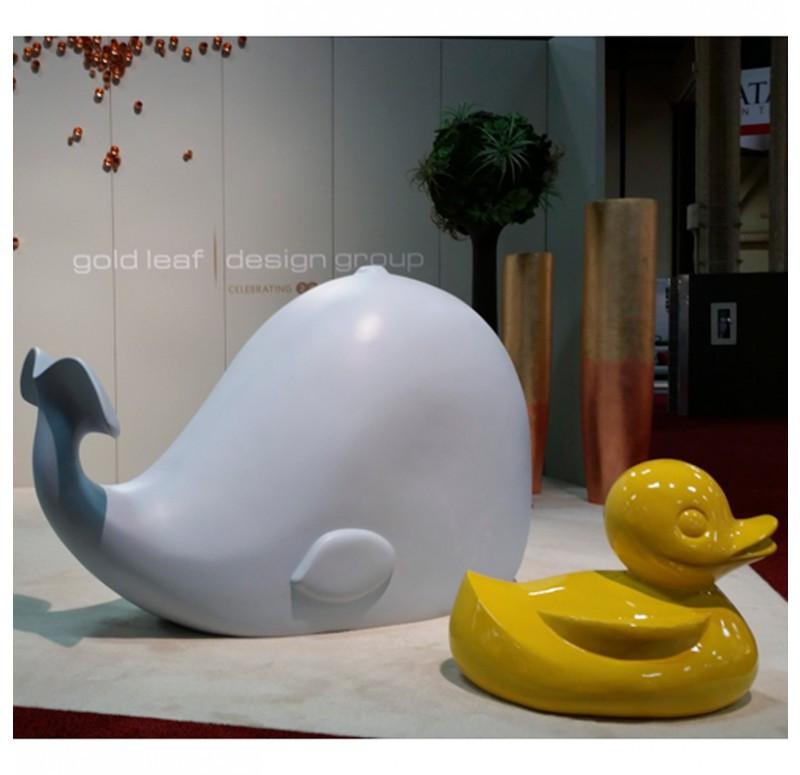Gold Leaf Design Group Fiberglass Whale
