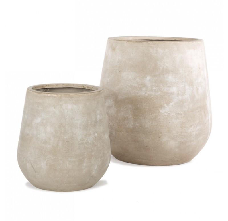 Gold Leaf Design Group Urbano Bell Fiber Clay Planters - Set/2