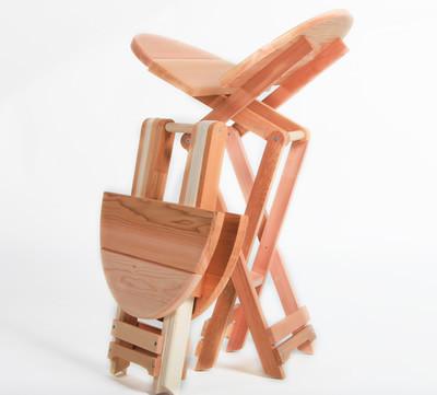 All Things Cedar Twin Drawer Round Hall Table