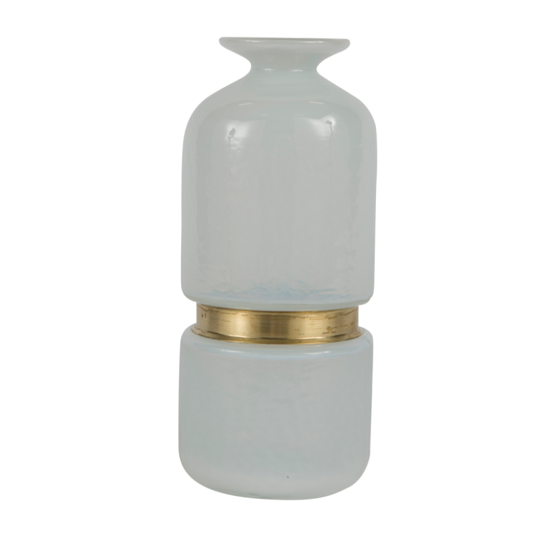 Gold Leaf Design Group Milk Glass Vases