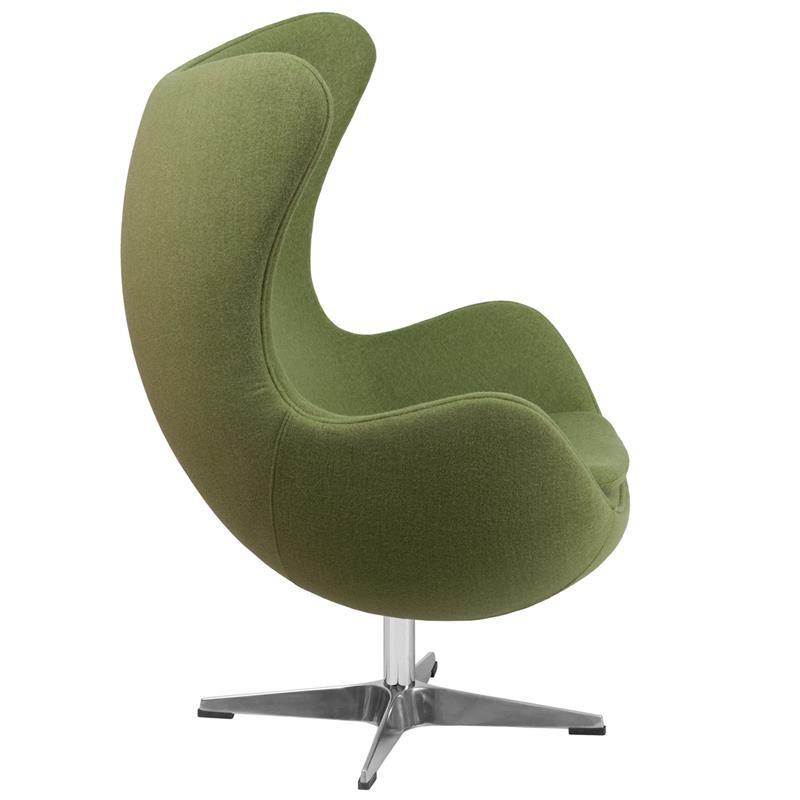 Flash Furniture Wool Fabric Egg Chair With Tilt-Lock Mechanism Lounge Chairs, Flash Furniture, - Modish Store