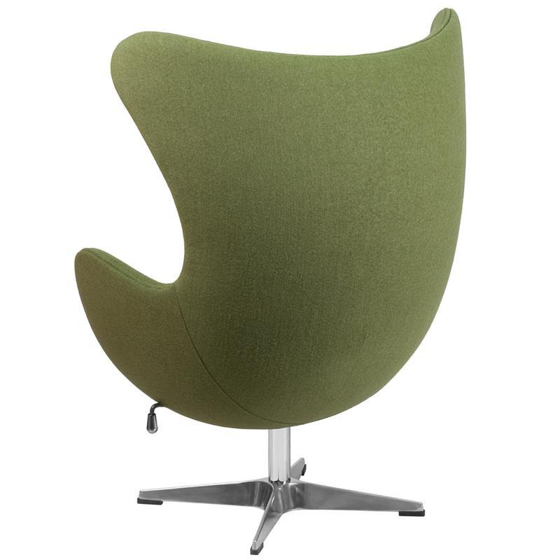 Flash Furniture Wool Fabric Egg Chair With Tilt-Lock Mechanism Lounge Chairs, Flash Furniture, - Modish Store