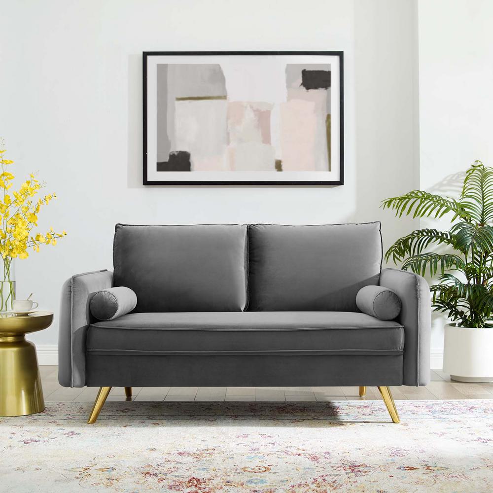 Modway Revive Performance Velvet Loveseat | Loveseats | Modishstore-19