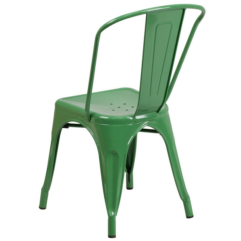 Flash Furniture Metal Indoor-Outdoor Stackable Chair