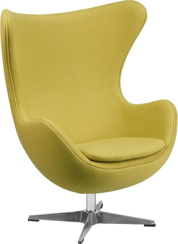 Flash Furniture Wool Fabric Egg Chair With Tilt-Lock Mechanism Lounge Chairs, Flash Furniture, - Modish Store