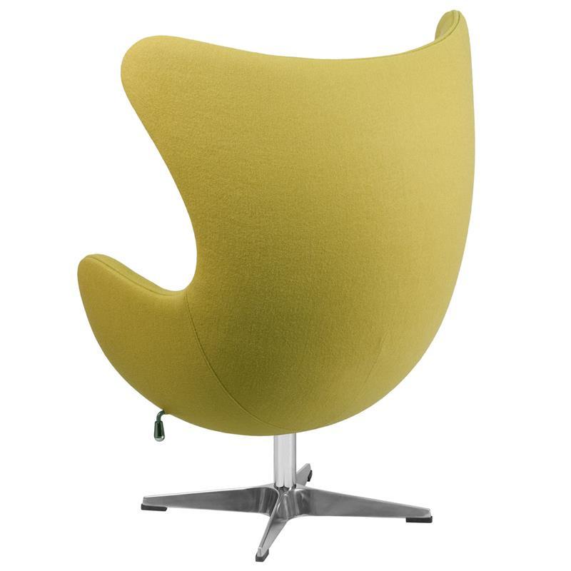 Flash Furniture Wool Fabric Egg Chair With Tilt-Lock Mechanism Lounge Chairs, Flash Furniture, - Modish Store