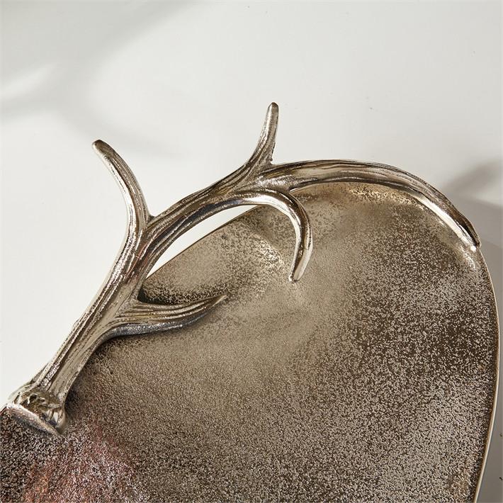 Tozai Home Silver Antler Trays