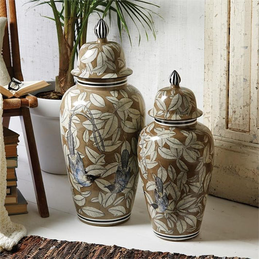 Tozai Home S/2 Decorative Temple Jars