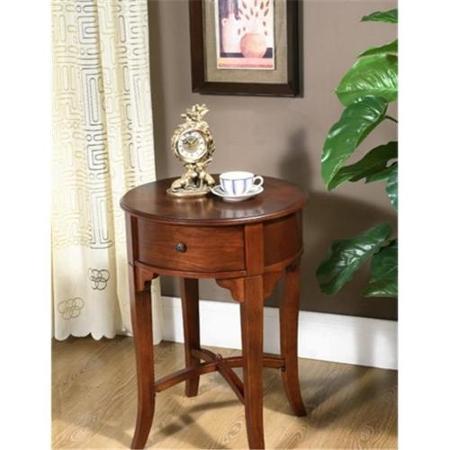 All Things Cedar Round Drawer Side Table