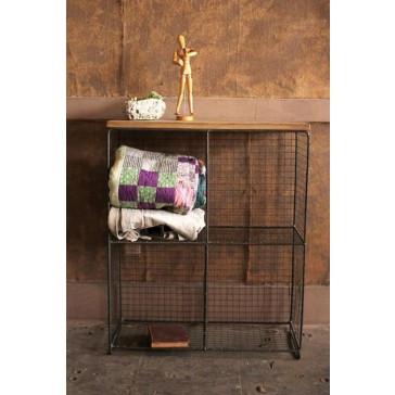 Kalalou Cubby Console With Wooden Top