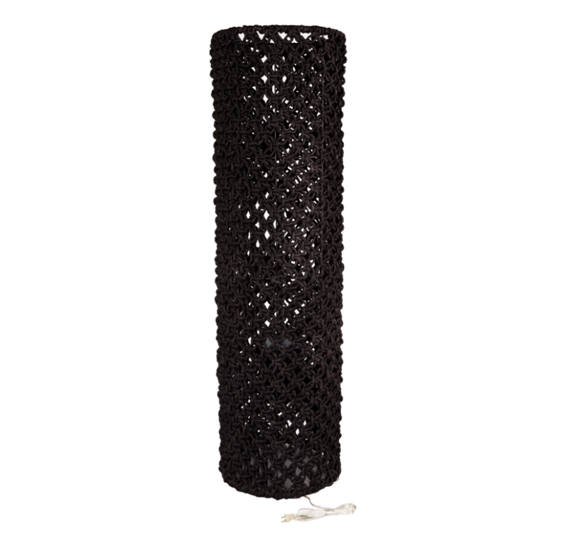 Gold Leaf Design Group Macrame Cylinder Floor Light