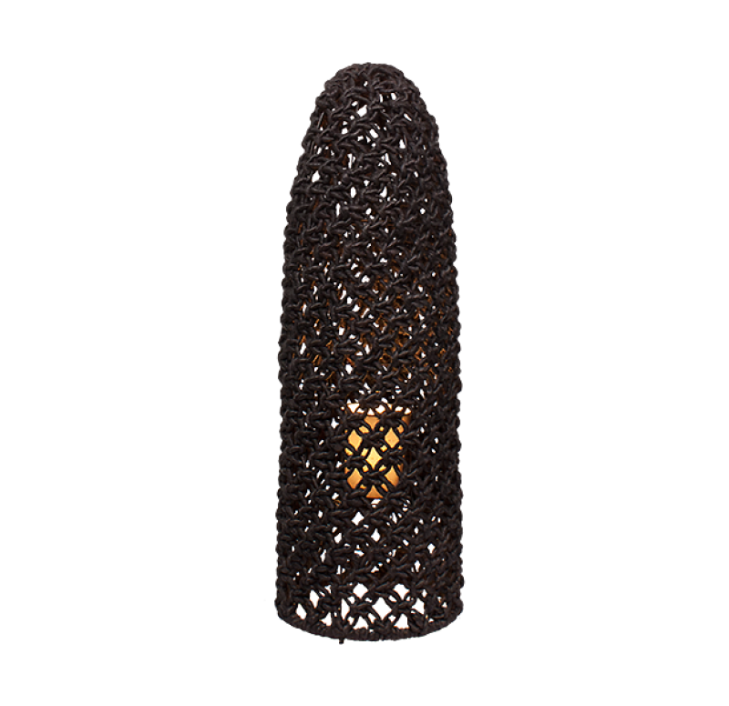 Gold Leaf Design Group Floor Light - Macrame Black