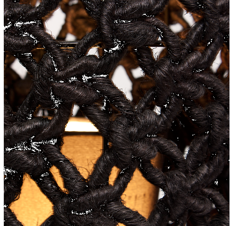 Gold Leaf Design Group Floor Light - Macrame Black