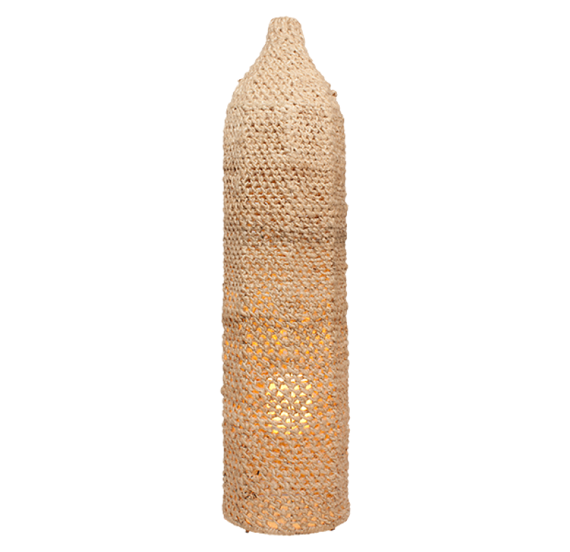 Gold Leaf Design Group Floor Light - Macrame Natural
