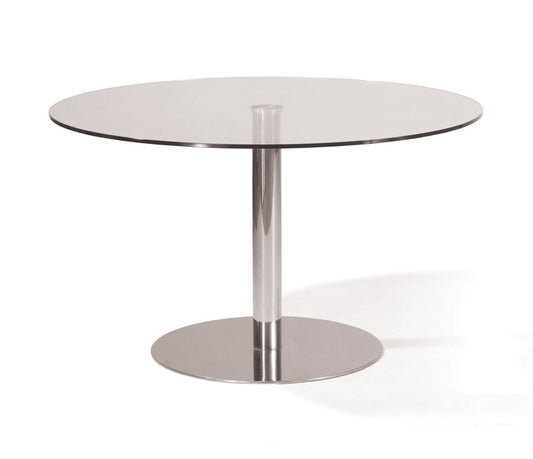 Aeon Furniture Kate-1 Round Glass Dining Table